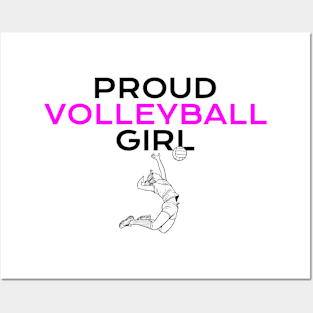 proud volleyball girl Posters and Art